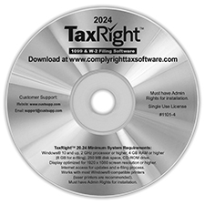 Picture of TaxRight 20.24 Software - DOWNLOAD