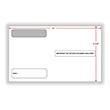 Double Window Envelope W-2 4-UP 