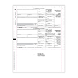 Picture of 1099-MISC 3-Up Copy B & 2, Z-Fold, 11"