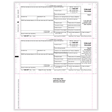 Picture of 1099-INT 2-Up Copy B, Z-Fold, 11"