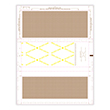 Picture of 1099 Blank, 3-Up Horizontal, Z-Fold, 11"
