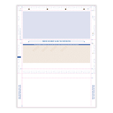 Picture of 1099 Blank, 3-Up Horizontal, Z-Fold, 11"
