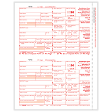 Picture of 1099-R 2-Up Federal Copy A