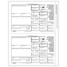Picture of 1099-R, 2-Up, Recipient Copy B