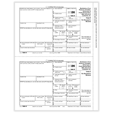 Picture of 1099-R, 2-Up, Rec Copy C
