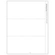 Picture of 1099-MISC 3-Up Blank  for Copies B and C with Printed Back - Horizontal