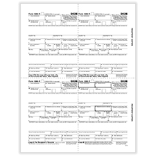 Picture of 1099-R 4-Up Recipient Copy B,C,2,2