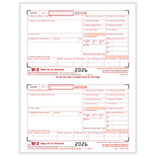 Picture of W-2 2-Up Federal IRS Copy A