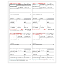 Picture of W-2 4-Up Employee Copies B, C, 2 & 2 Combined - Box