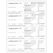 Picture of W-2 4-Up Perforated  Employee Copies B, C, 2 & 2 Combined - Horizontal