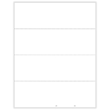 Picture of W-2 4-Up Blank - Horizontal