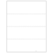 Picture of W-2 4-Up Blank Horizontal