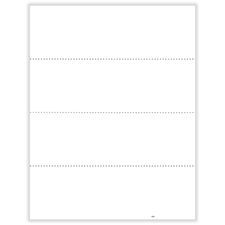 Picture of W-2 4-Up Blank Horizontal
