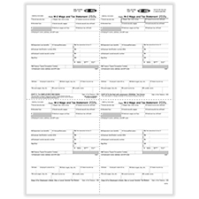 Picture of W-2 4-Up W-Style Alternate Employee’s Copies B, C, 2, 2