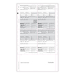 Picture of W-2 4-Up Box Pressure Seal 14" Z Fold Employee Copies B, C, 2 or extra copy