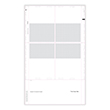 Picture of W-2 4-Up Blank Pressure Seal 14" EZ-Fold with Printed Backer - Box
