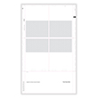 Picture of W-2 4-Up Blank Pressure Seal 14" EZ-Fold with Printed Backer - Box