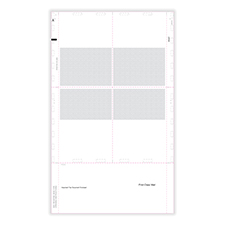 Picture of 1099-R 4-Up Blank Pressure Seal 14" EZ-Fold with Printed Backer - Box