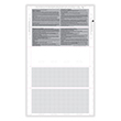 Picture of W-2 4-Up Blank Pressure Seal 14" EZ-Fold with Printed Backer - Horizontal