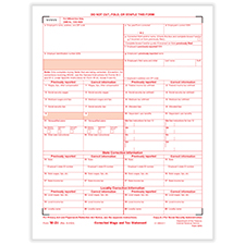 Picture of W-2C Federal Copy A