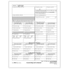 Picture of W-2C Copy 1 or D
