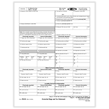 Picture of W-2C Copy 2 or C