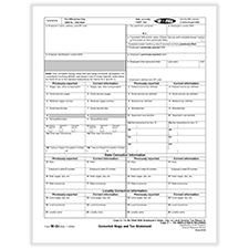 Picture of W-2C Copy 2 or C