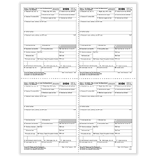 Picture of W-2 4-Up Employer Copies 1/D - Box