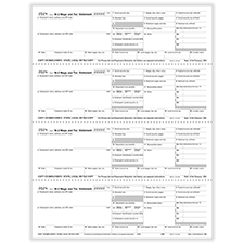 Picture of W-2 4-Up Employer Copies 1/D - Horizontal