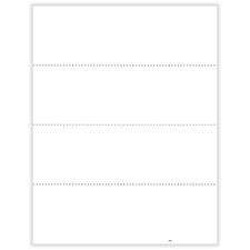 Picture of W-2 4-Up Blank Face Horizontal Without Backer Instructions