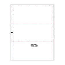Picture of 1099-MISC Blank Pressure Seal 11" Z-Fold with Backer Instructions