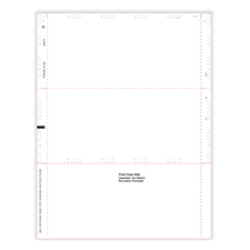 Picture of 1099 Blank Pressure Seal Blank Backer 11" Z-Fold