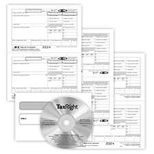 Picture of W-2 2-Up Recipient Copy Only 5-part with Self-Seal Envelopes and Software