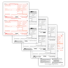 Picture of 1099-MISC 2-Up 4-Part Form + Self-Seal Envelopes