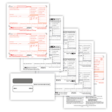 Picture of W-2 2-Up 6-Part Set with Self-Seal Envelopes