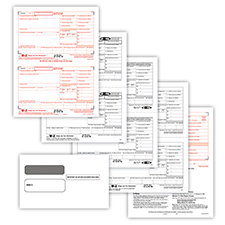 Picture of W-2 2-Up 6-Part Set with Self-Seal Envelopes