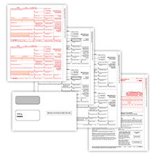 Picture of 1099-MISC 2-Up 3-Part Set w/ Self-Seal Envelopes