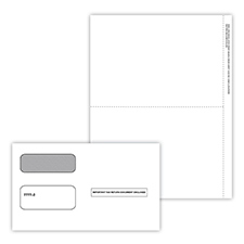 Picture of 1099-MISC Blank Recipient Copy (Only), 3-Part with Envelopes