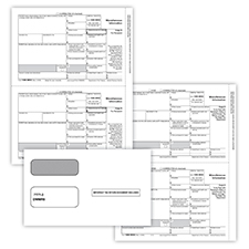 Picture of 1099-MISC Recipient Copy Only 3-Part with Envelopes