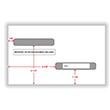 Double Window Envelope W2 - 1099