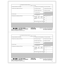 Picture of W-2VI 2-Up Recipient Copy C Pre-Printed