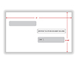 Picture of W-2 4-Up Box Window Envelope (Gummed)