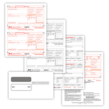 Picture of W-2 2-Up 6-Part with Gummed Envelopes