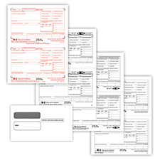 Picture of W-2 2-Up 6-Part with Gummed Envelopes