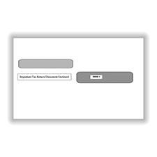 Split Double Window Envelope W2 Gummed