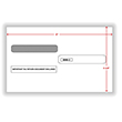 Split Double Window Envelope W-2 Form Tax