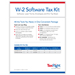 Picture of TaxRight W-2 4-Part Laser Kit with Envelopes & Software