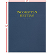 Picture of Tax Presentation Folder, Navy Blue (Three Star-Embossed), Double Pockets, 9" x 12", Pack 50