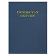 Picture of Tax Presentation Folder, Navy Blue (Three Star-Embossed), Double Pockets, 9" x 12", Pack 50