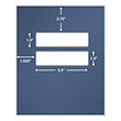 Picture of Tax Presentation Folder, Double Windows, Midnight Blue, 8-3/4" x 11-1/4", Pack 50